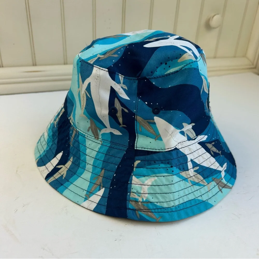 NEW UV Skinz Reversible Blue Shark Bucket Hat UPF50+ Vacation Boys SZ 6 Unisex